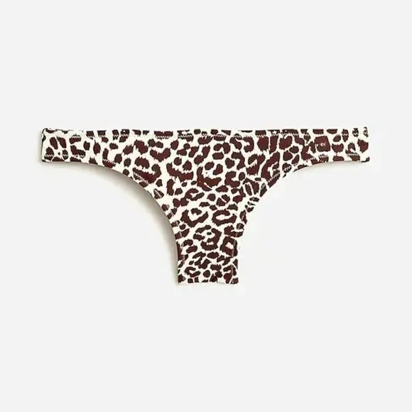 NWT J.Crew Hipster Full-Coverage Leopard Print Bikini Bottom - Picture 4 of 10